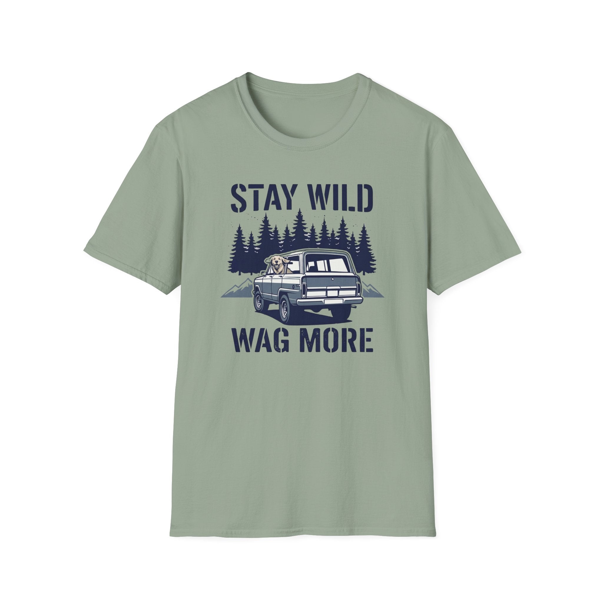 Stay Wild Wag More Vintage Camper Dog Adventure T-shirt