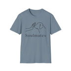 Minimal Line Dog and Human 'Soulmates' T-Shirt