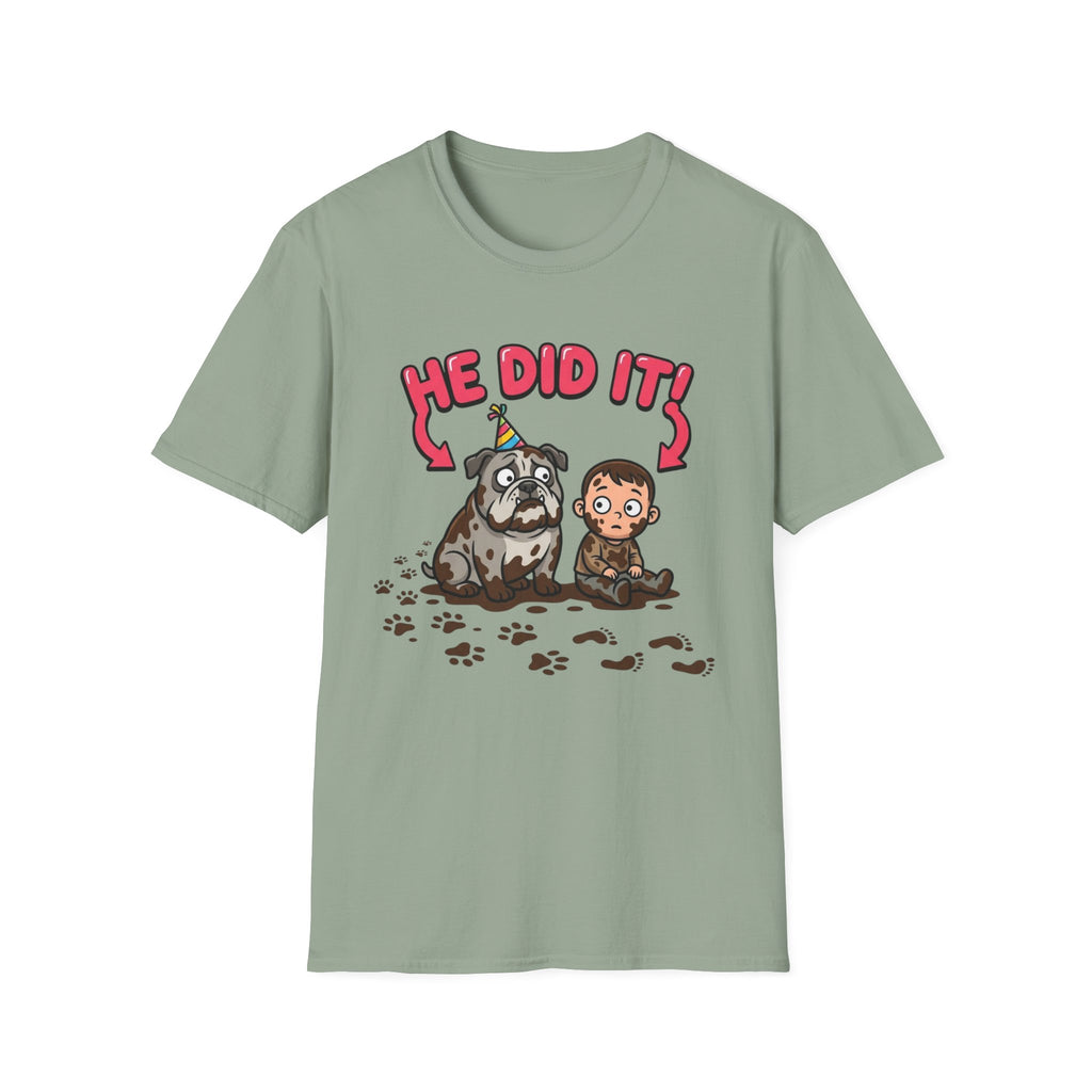 He Did It! Dog Blame T-shirt