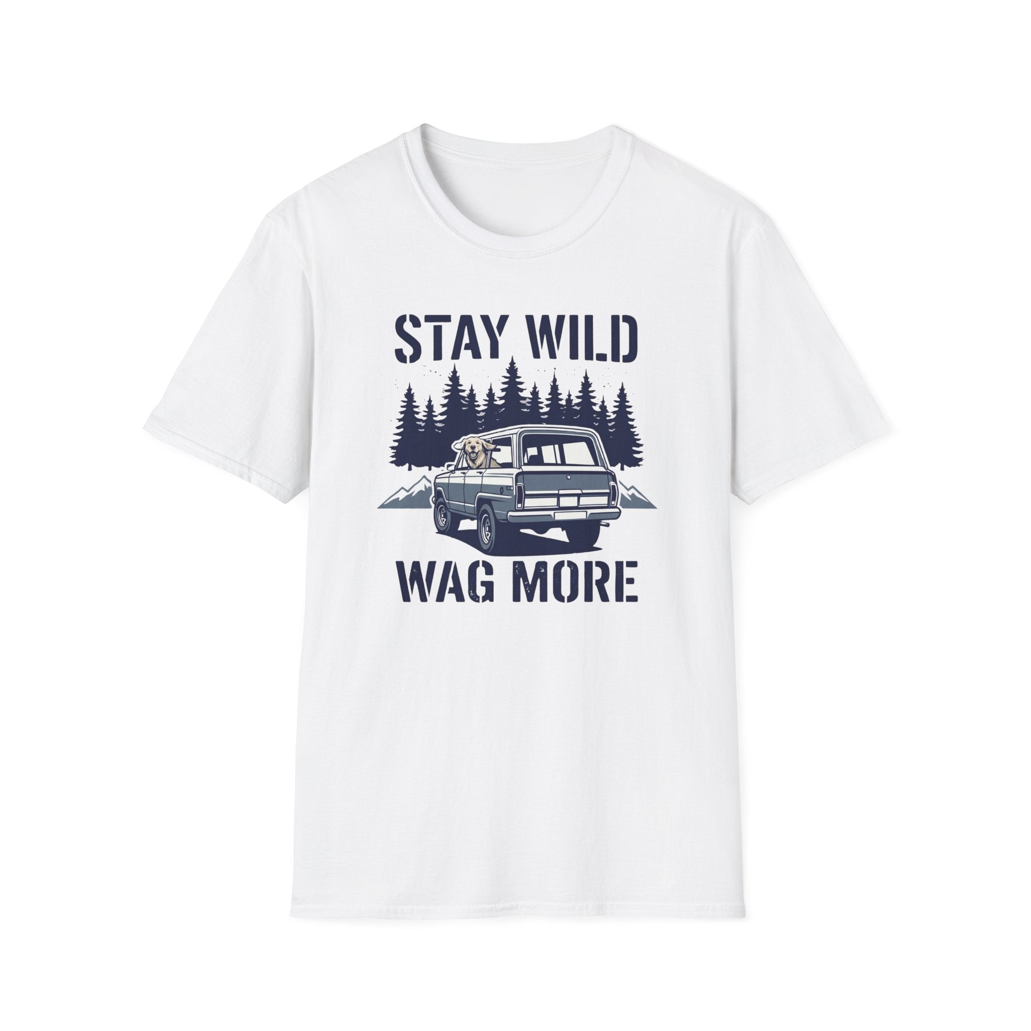Stay Wild Wag More Vintage Camper Dog Adventure T-shirt