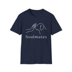 Minimal Line Dog and Human 'Soulmates' T-Shirt