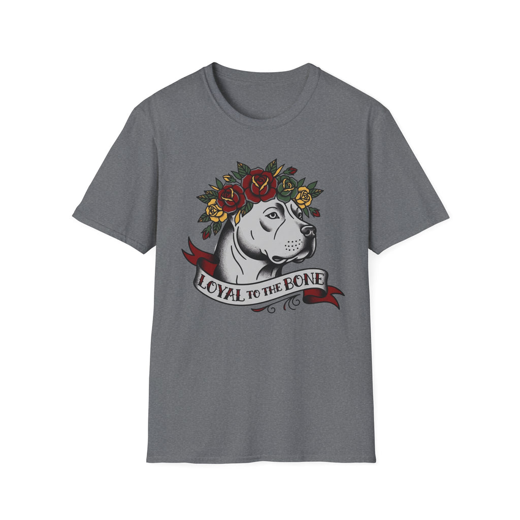 Pit Bull Tattoo-Style — Loyal to the Bone Dog Lover T-shirt