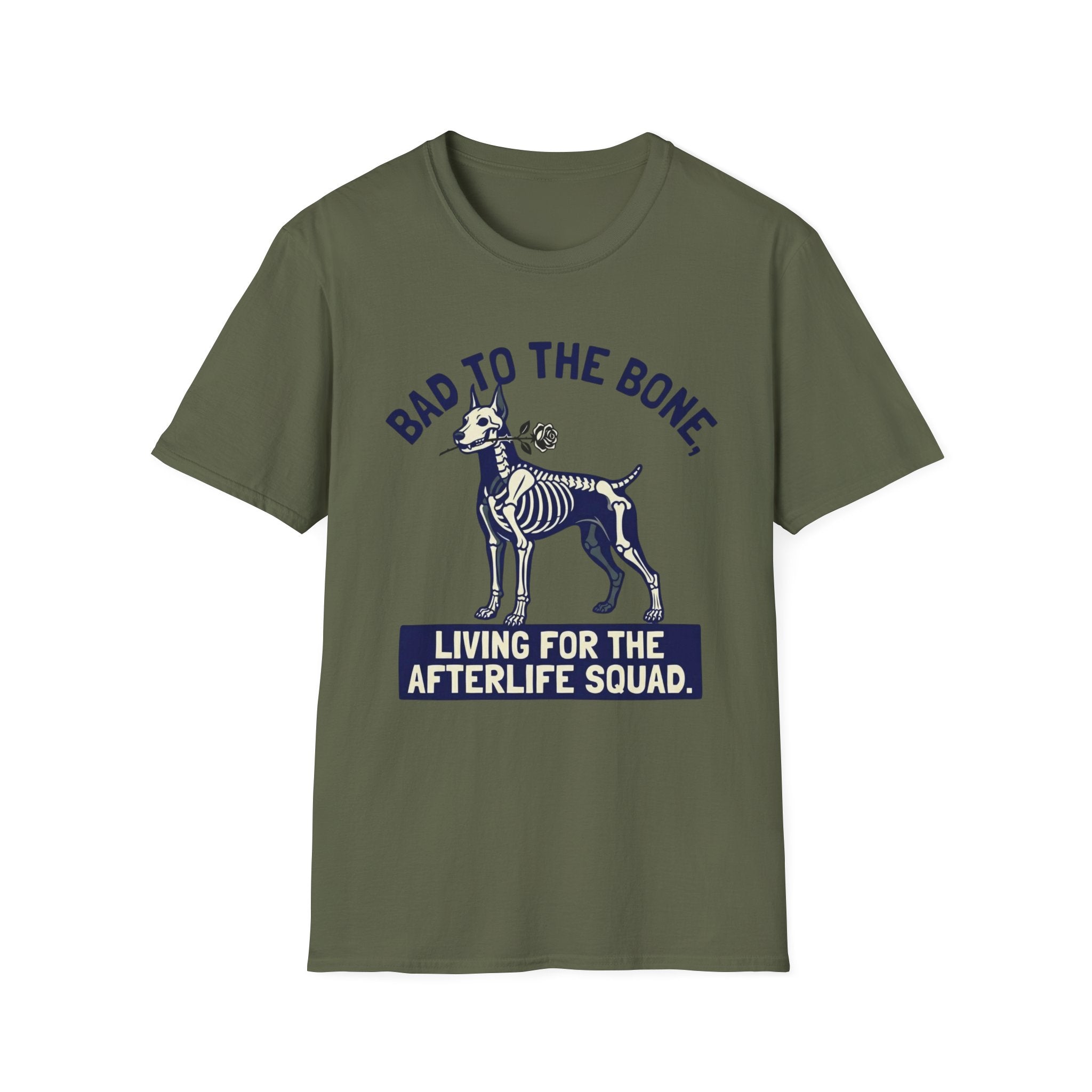 Bad to the Bone Skeleton Dog T-Shirts
