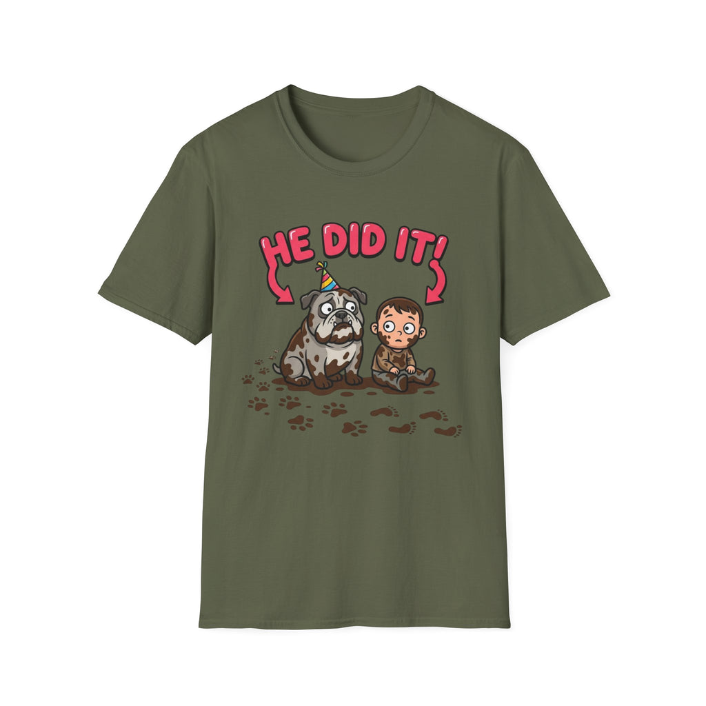 He Did It! Dog Blame T-shirt