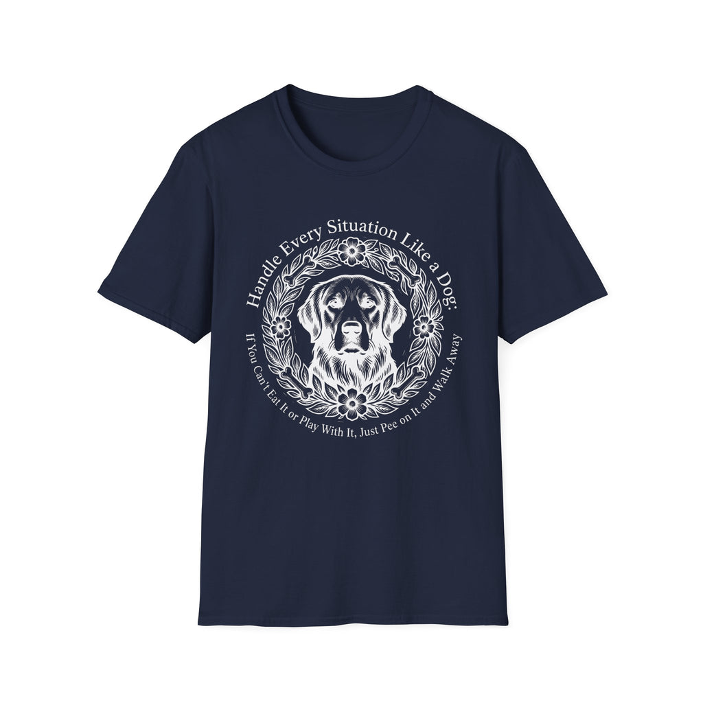 Handle Every Situation Like a Dog Floral Labrador Tee