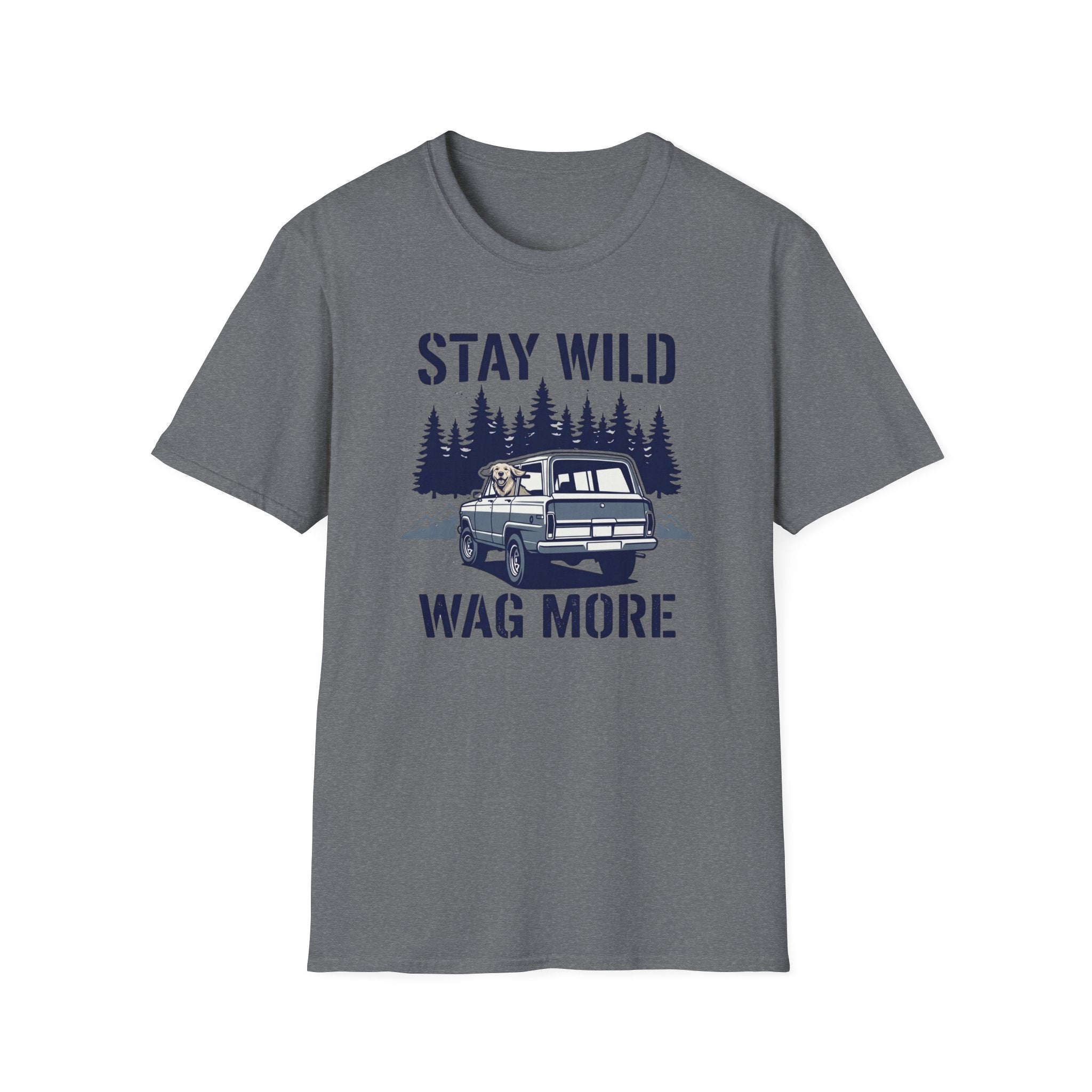 Stay Wild Wag More Vintage Camper Dog Adventure T-shirt