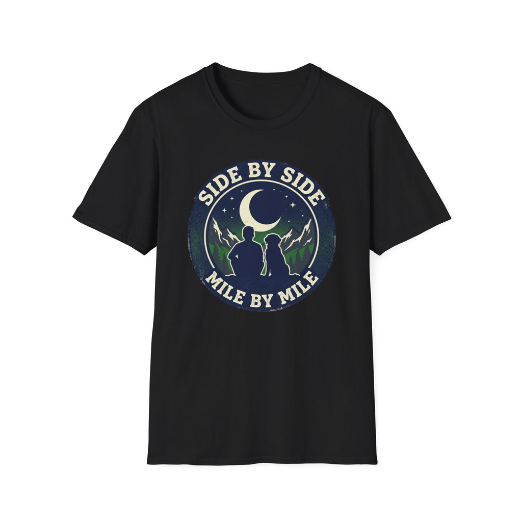 Side By Side Mile By Mile Camping T-shirt
