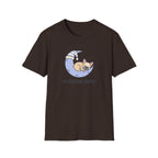 Professional Napper Cat sleeping on moon T-Shirt