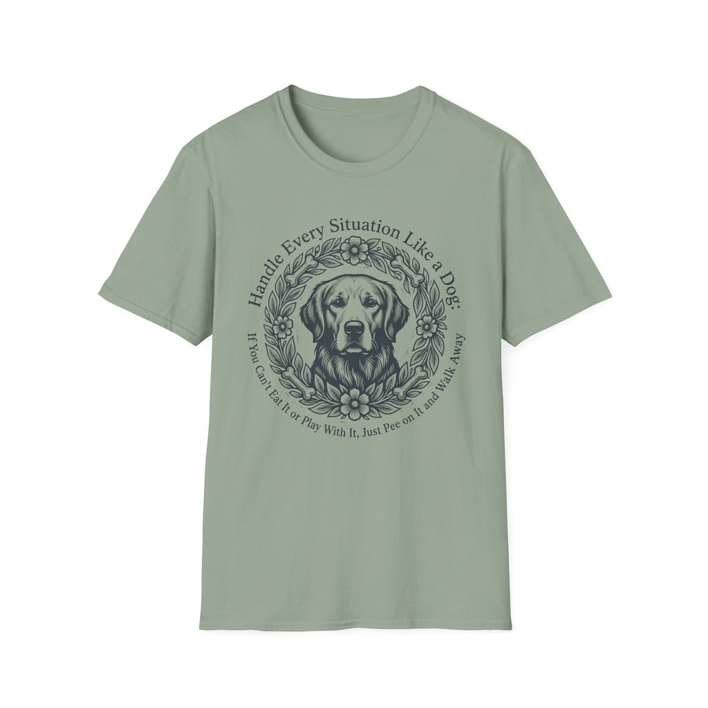 Handle Every Situation Like a Dog Floral Labrador Tee