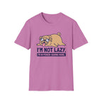 Pug 'I'm Not Lazy, I'm in Power-Saving Mode' Graphic T-shirt