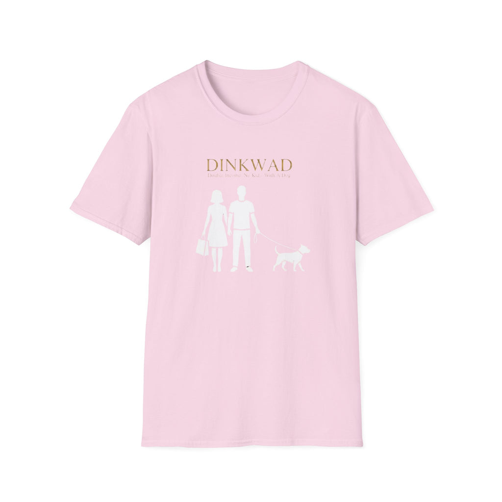 Dinkwad Couple Walking with Dog T-Shirt