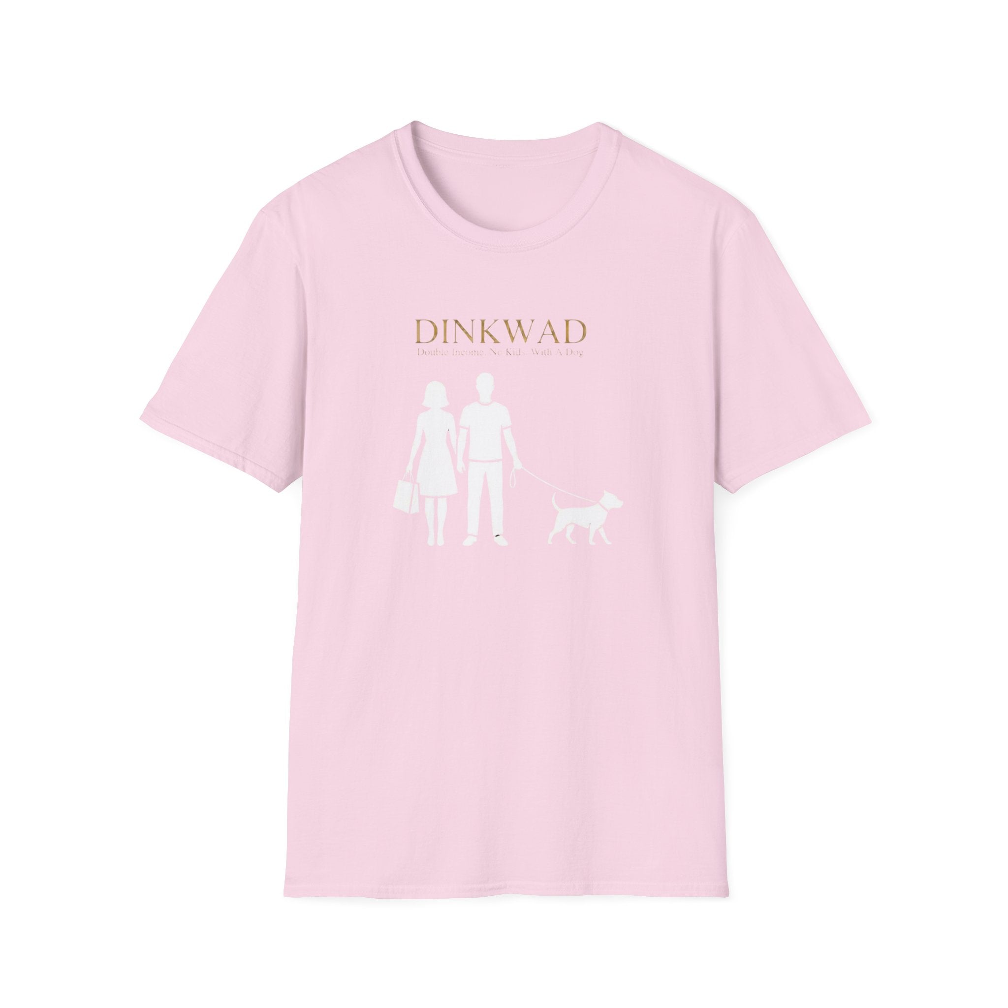 Dinkwad Couple Walking with Dog T-Shirt