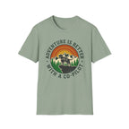Adventure Is Better With a Co‑Pilot Retro Mountain T-shirt