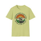 Adventure Is Better With a Co‑Pilot Retro Mountain T-shirt