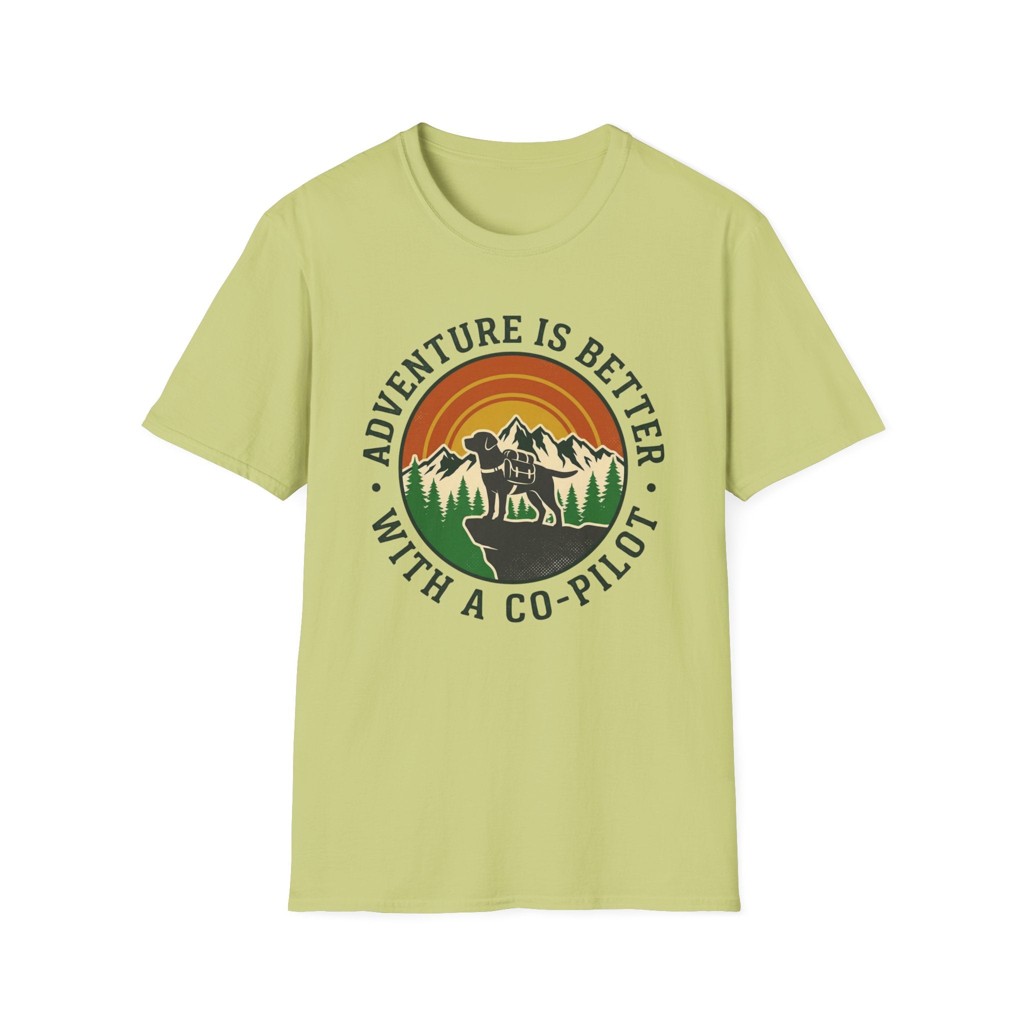 Adventure Is Better With a Co‑Pilot Retro Mountain T-shirt
