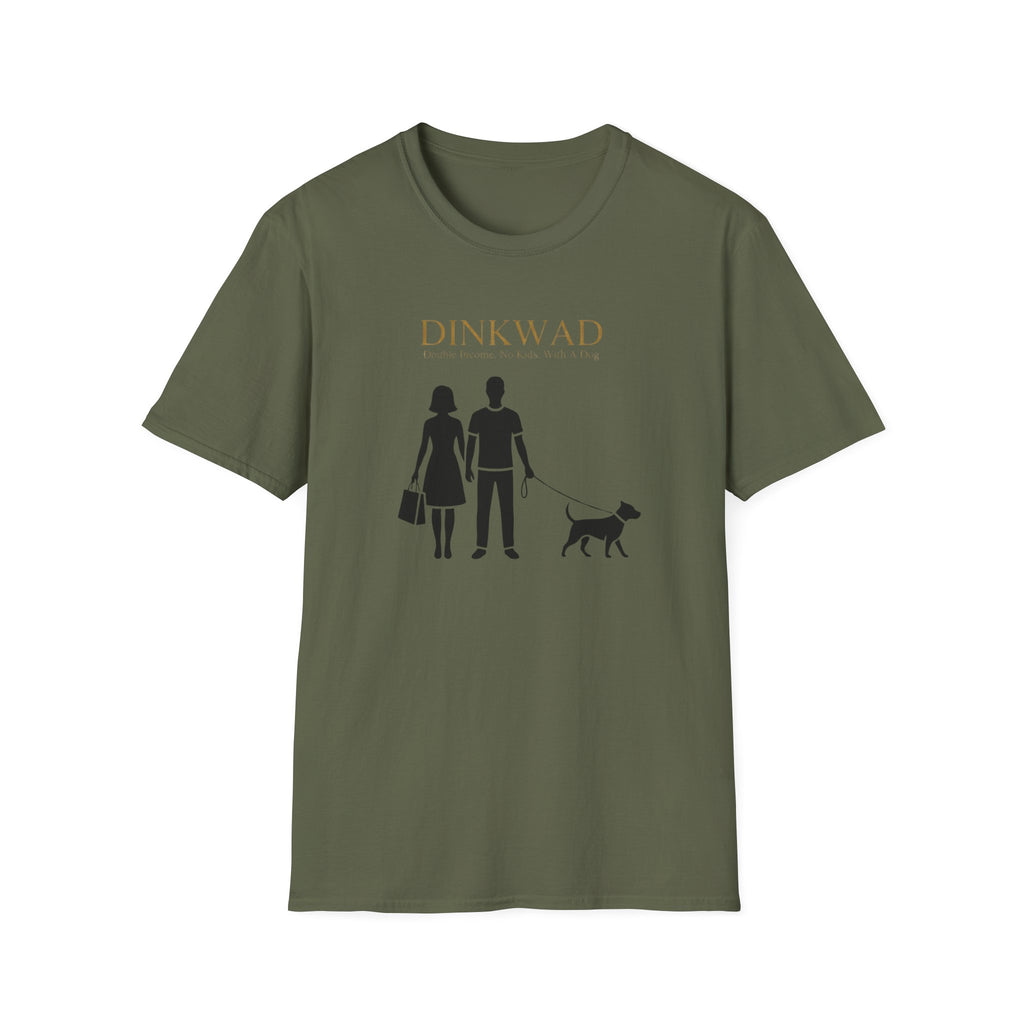 Dinkwad Couple Walking with Dog T-Shirt