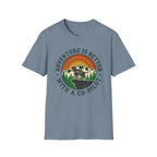 Adventure Is Better With a Co‑Pilot Retro Mountain T-shirt
