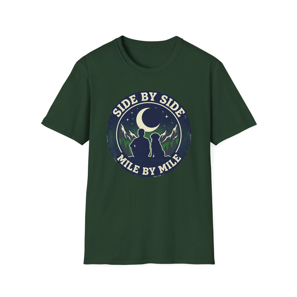 Side By Side Mile By Mile Camping T-shirt