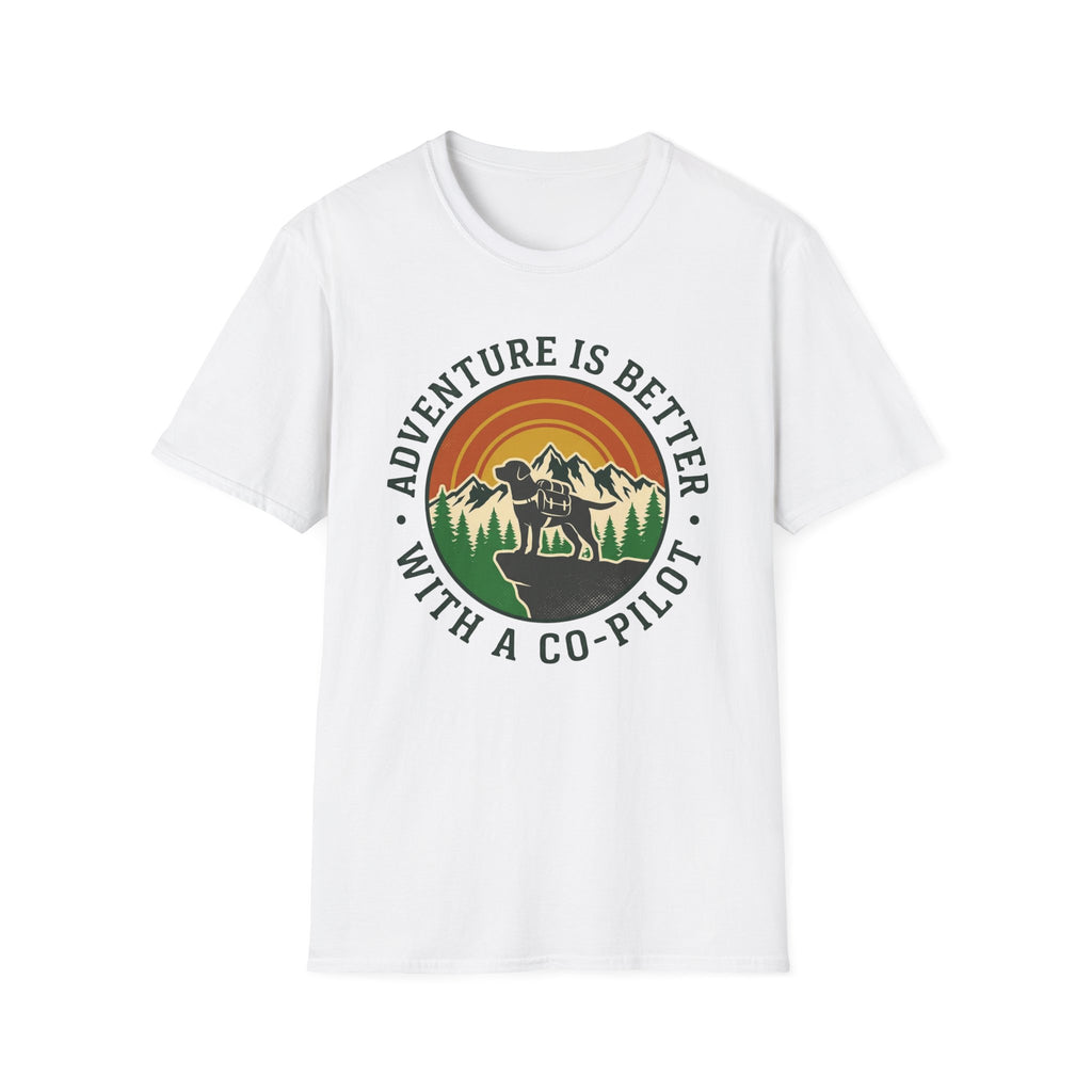 Adventure Is Better With a Co‑Pilot Retro Mountain T-shirt
