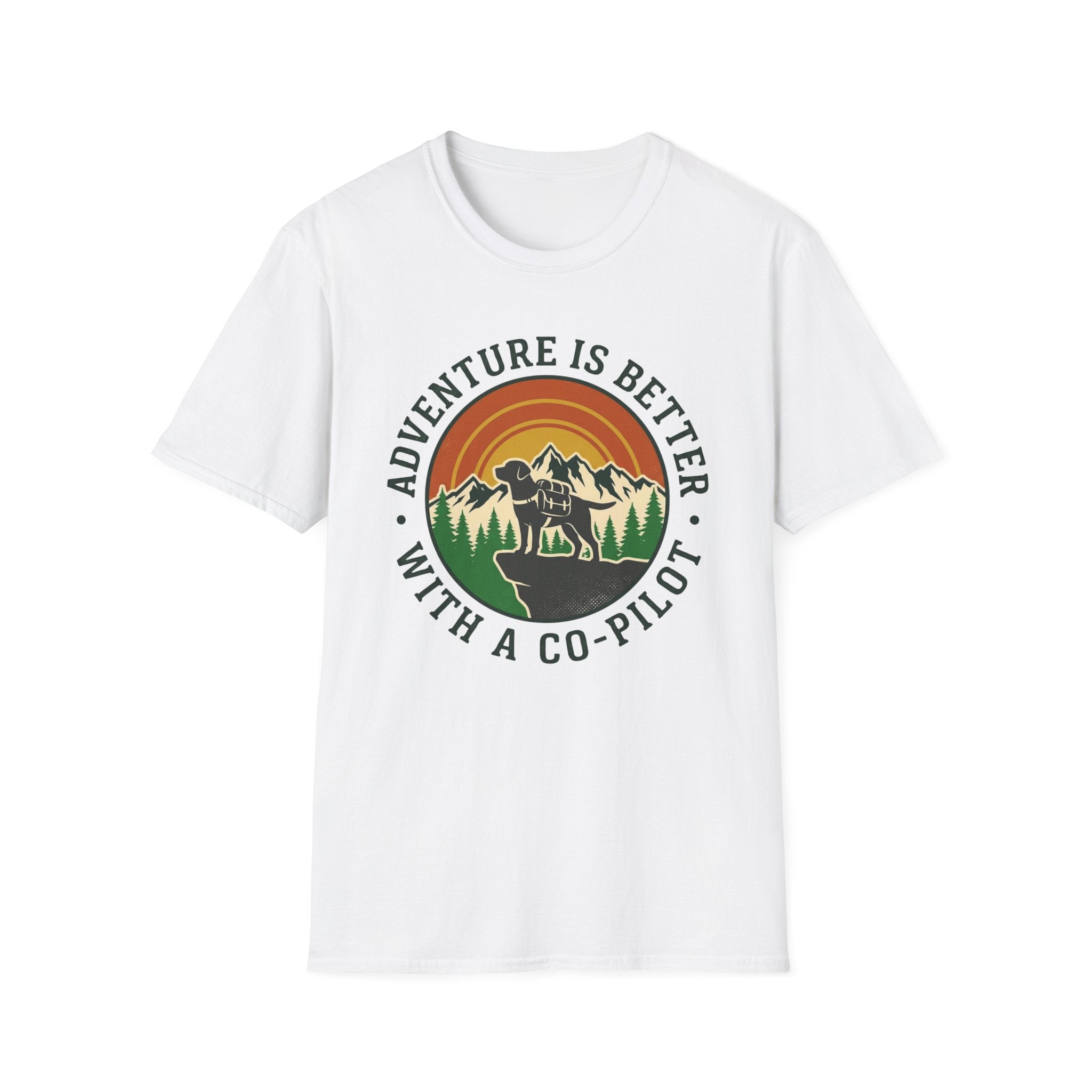 Adventure Is Better With a Co‑Pilot Retro Mountain T-shirt