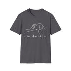Minimal Line Dog and Human 'Soulmates' T-Shirt