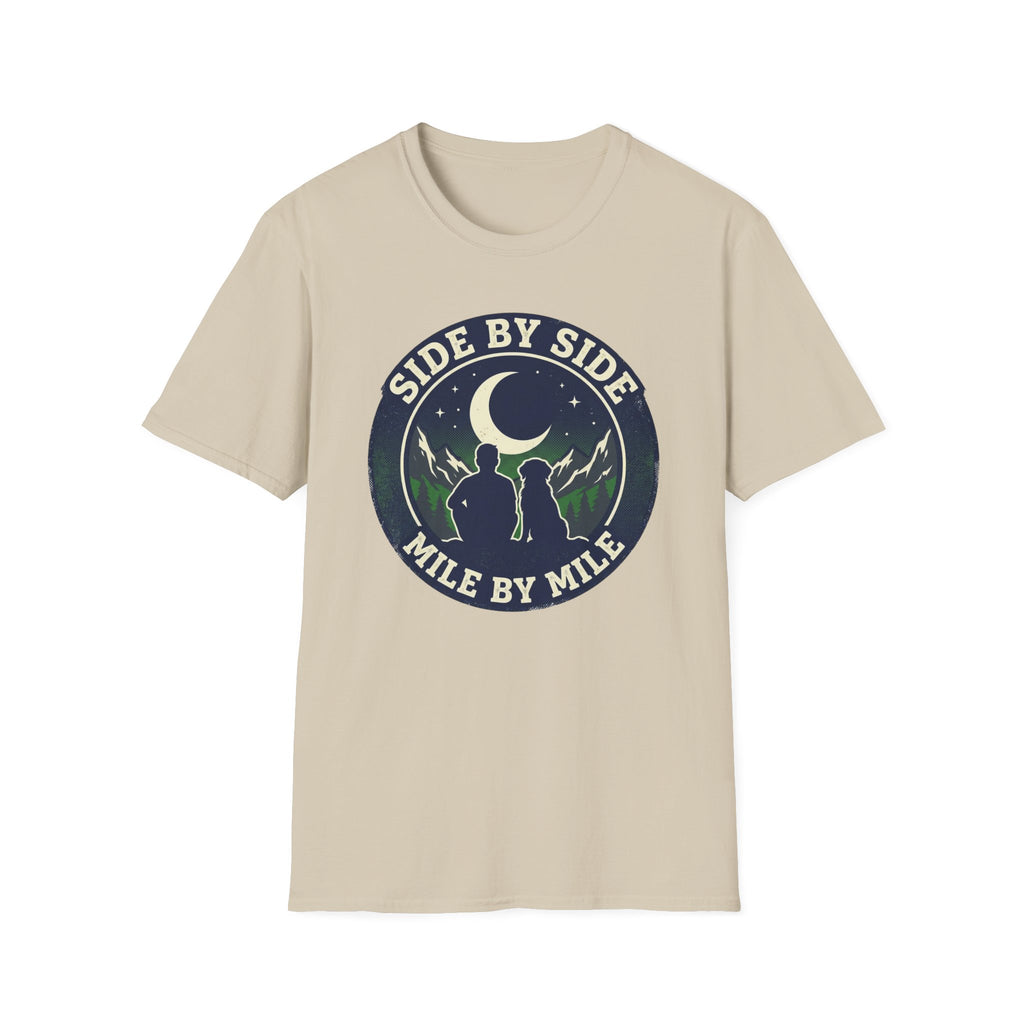 Side By Side Mile By Mile Camping T-shirt