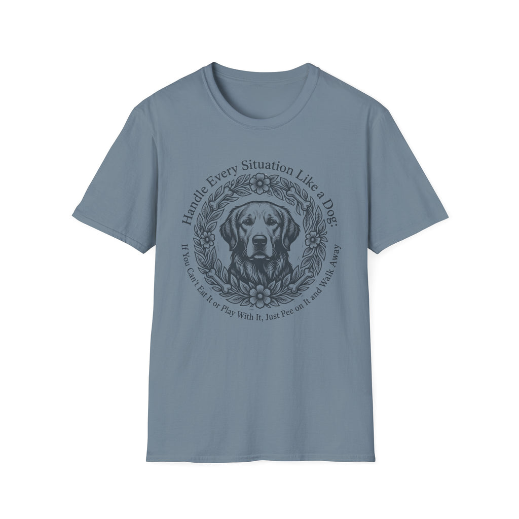 Handle Every Situation Like a Dog Floral Labrador Tee