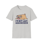 Pug 'I'm Not Lazy, I'm in Power-Saving Mode' Graphic T-shirt