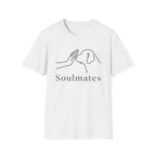 Minimal Line Dog and Human 'Soulmates' T-Shirt