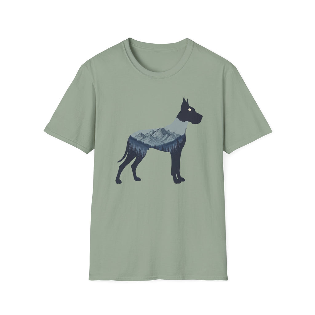 Great Dane Mountain Silhouette T-Shirts