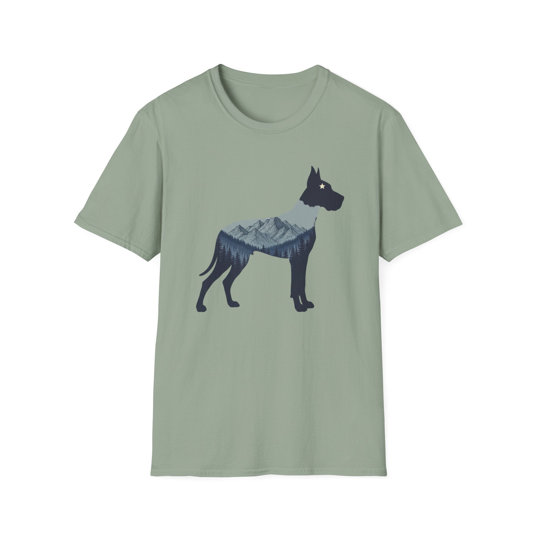 Great Dane Mountain Silhouette T-Shirts