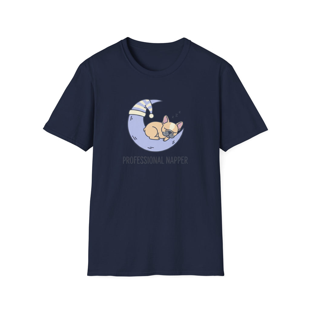 Professional Napper Cat sleeping on moon T-Shirt