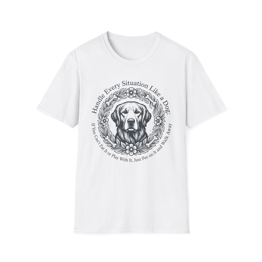 Handle Every Situation Like a Dog Floral Labrador Tee