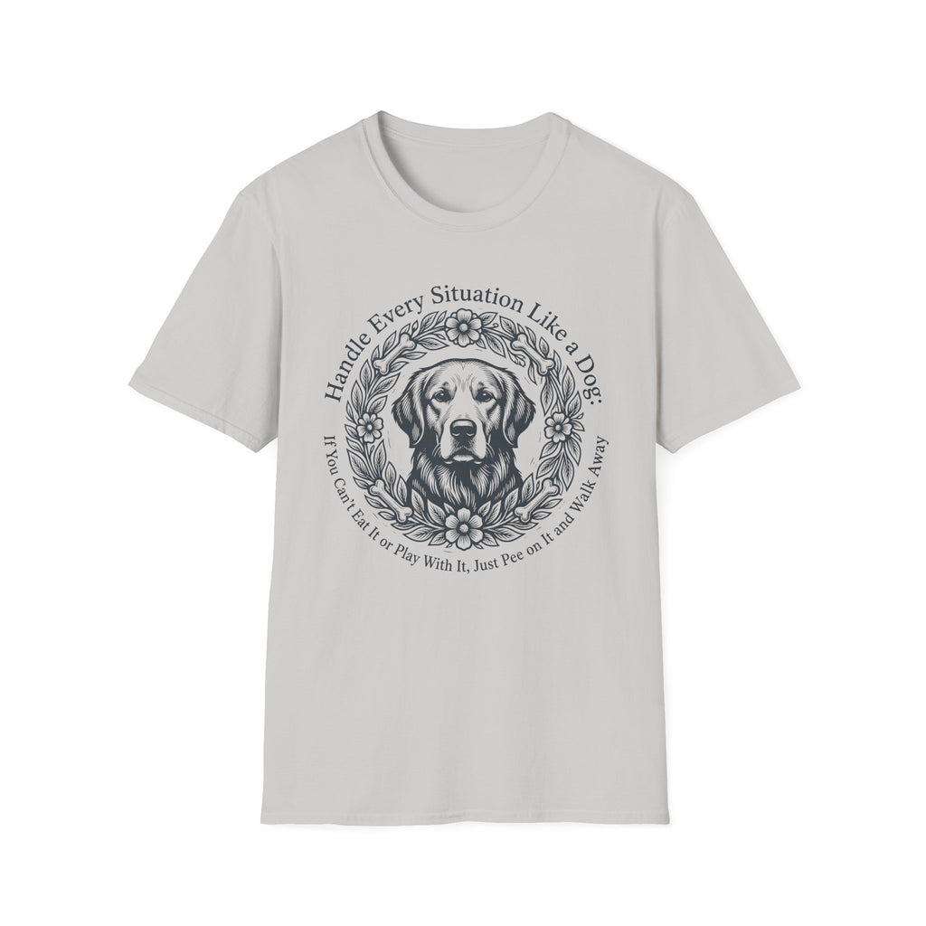 Handle Every Situation Like a Dog Floral Labrador Tee