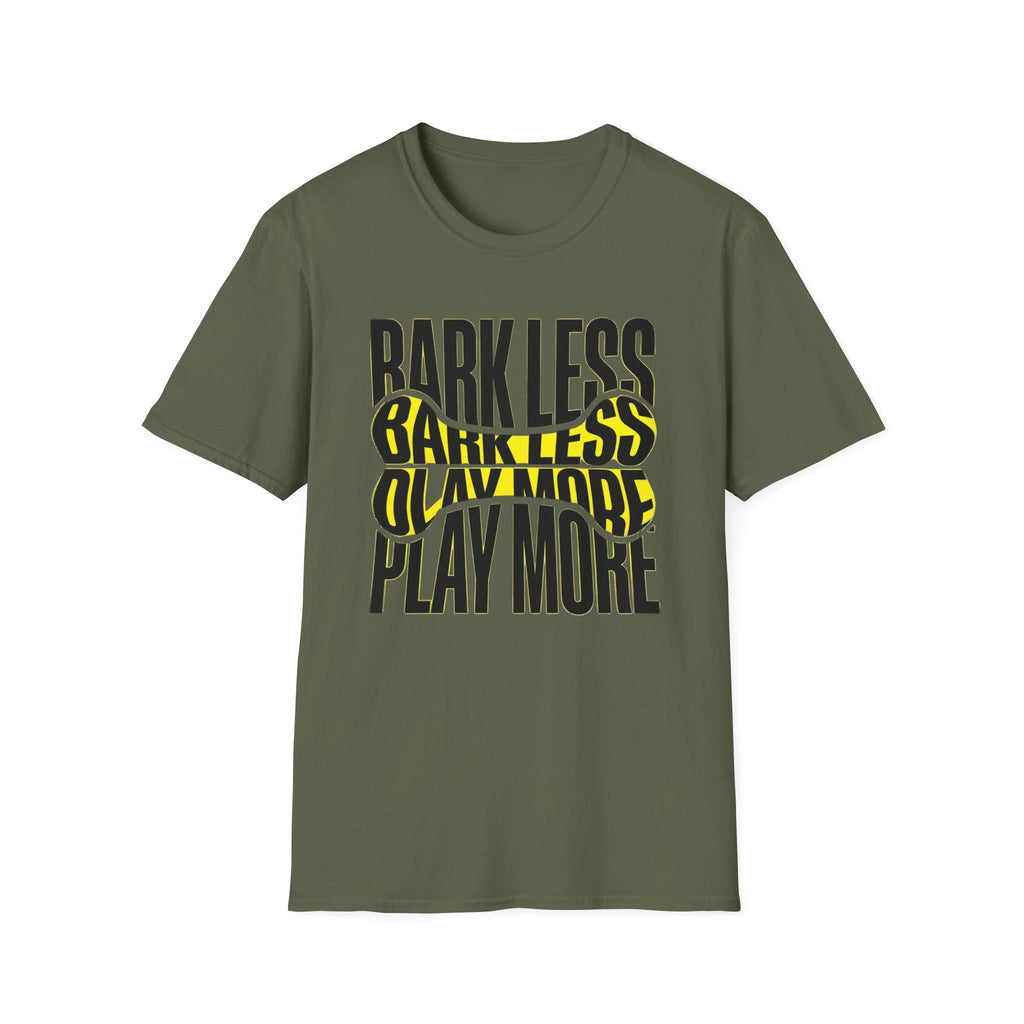 Bark Less Play More Dog Lover Tee