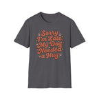 Sorry I’m Late, My Dog Needed a Hug Retro Paw Print T-shirt