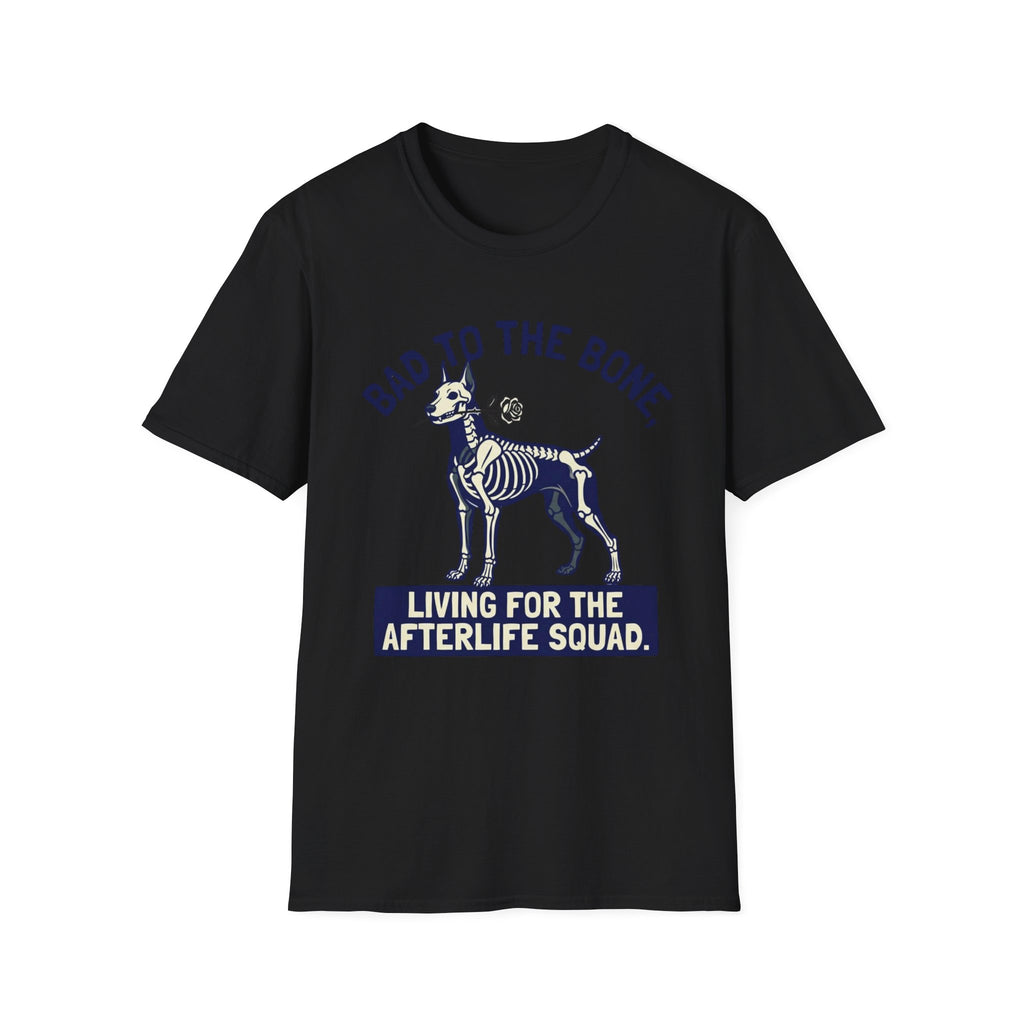 Bad to the Bone Skeleton Dog T-Shirts