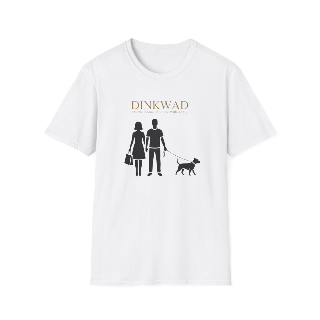 Dinkwad Couple Walking with Dog T-Shirt